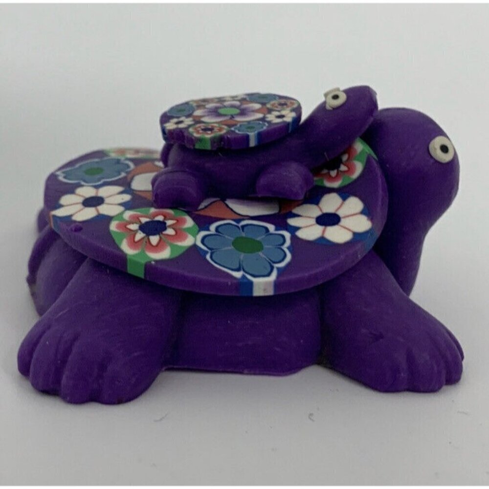 TURTLE / Tortoise WITH BABY Folk Art Mexico Fridge Magnet Travel Souvenir - Picture 4 of 8